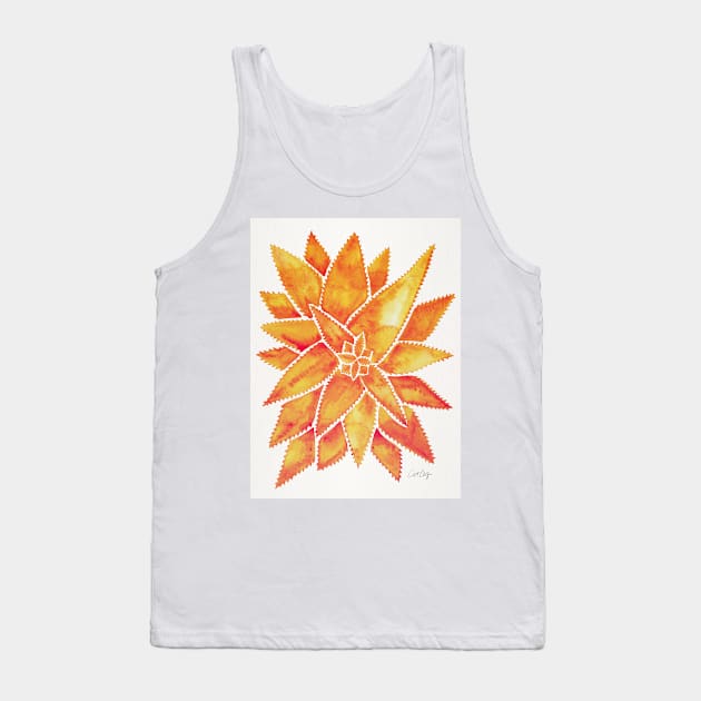 Orange Aloe Vera Tank Top by CatCoq